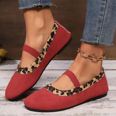 Mode Frauen Wohnungen Schuhe Leopard Print Mode Flach Wanderschuhe Herbst 2024 Trend Neue Beiläufige Gemütliche Kleid Weiche Frau Zapatos Mujer