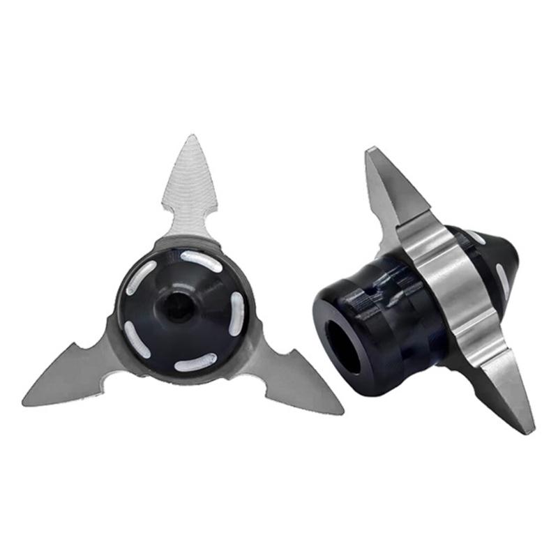 

Motorcycle Fork Slider Protection Cups High Impact Resistance Decorative Fork End Caps Pair for Urban & Road Ridings срібний