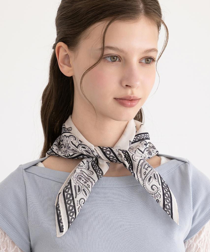 TATIANA Classic Paisley Silk Blend Scarf Sf2909