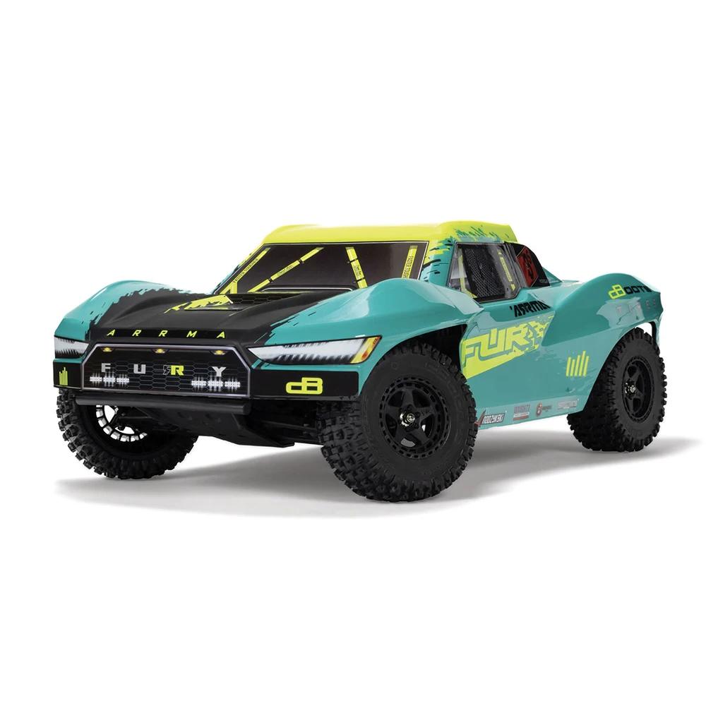 

Brushless 2WD ARA3521 1/10 ARRMA FURY 223S BLX RC Electric Model Short Course Truck RTR Adult Kid s Toys зелёный