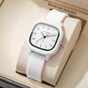 Xiaomi Fashion Silicone Strap Women Quartz Watch Simple Square Arabic Dial Ladies Wristwatches Reloj Mujer Girls Clock (Without Box)