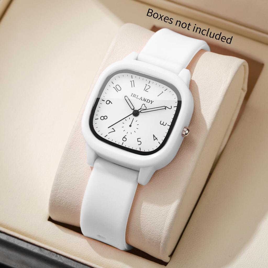 Xiaomi Fashion Silicone Strap Women Quartz Watch Simple Square Arabic Dial Ladies Wristwatches Reloj Mujer Girls Clock (Without Box)