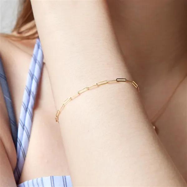 14K Reno Clip Chain Bracelet