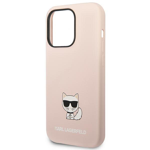 Karl Lagerfeld Klhcp14Xslctpi Iphone 14 Pro Max 6,7 Hardcase Jasnoróżowy/Light Pink Silicone Choupette Body