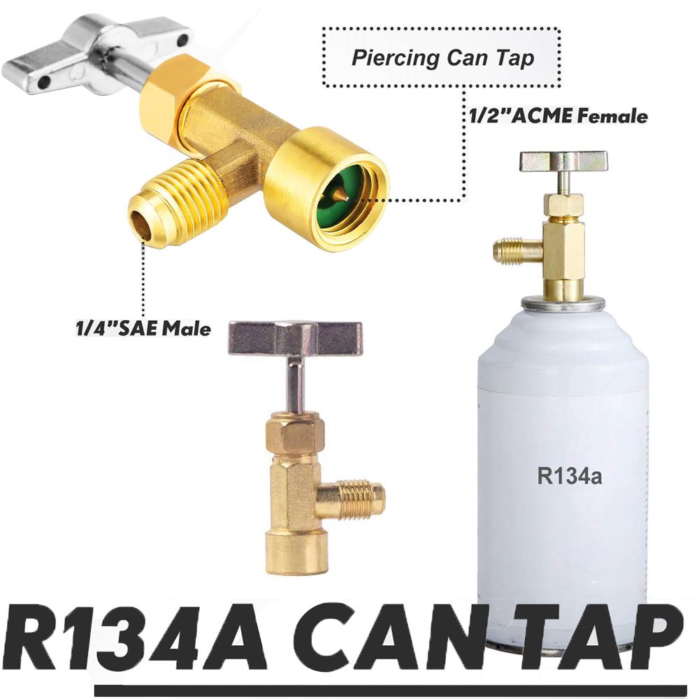 R134a Air Conditioning Pressure Gauge with Hose and Hook 3 Way AC Diagnostic Manifold Gauge Set Freon For R12 R22 R404A R134a