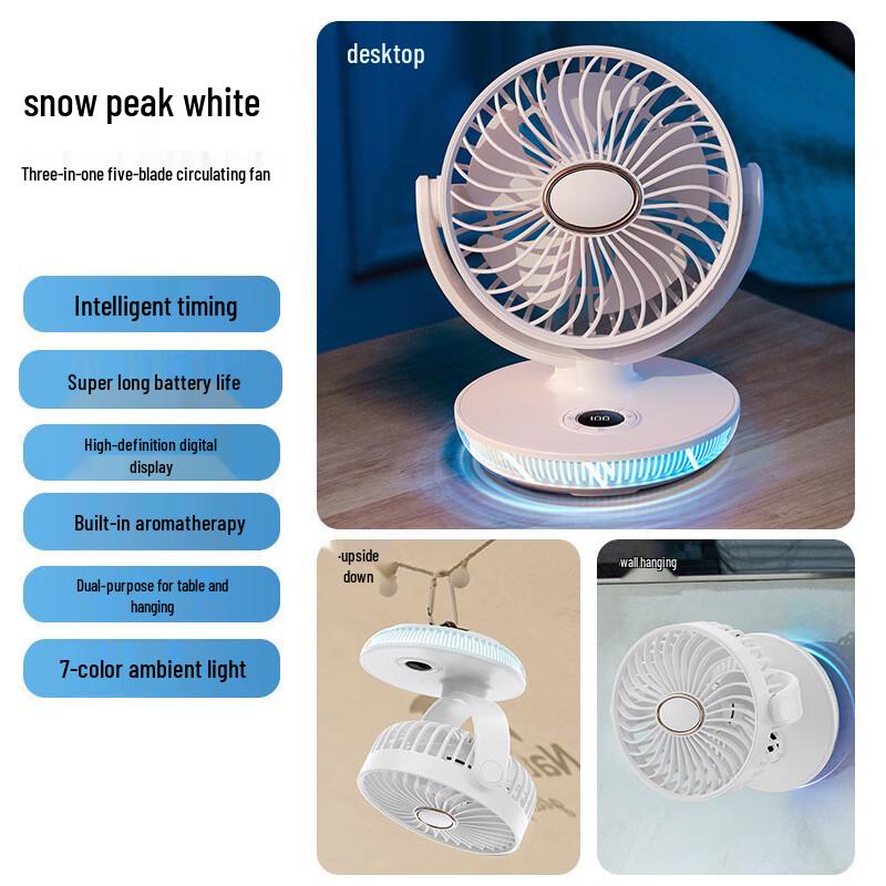 

Mini Portable Rechargeable Desk Clip Fan