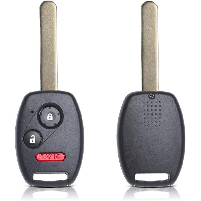 MechanMagic 2PCS Key Fob Remote Replacement Fits Honda CR-V 2007 2008 2009 2010-2013/CR-Z 2011- 2014 2015/Fit/ight/Accord Coupe/Crosstour MLBHLIK-1T