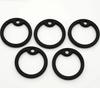 Black Dog Silicone Covers Set of 5 - Noise Reducing Tags for Dogs