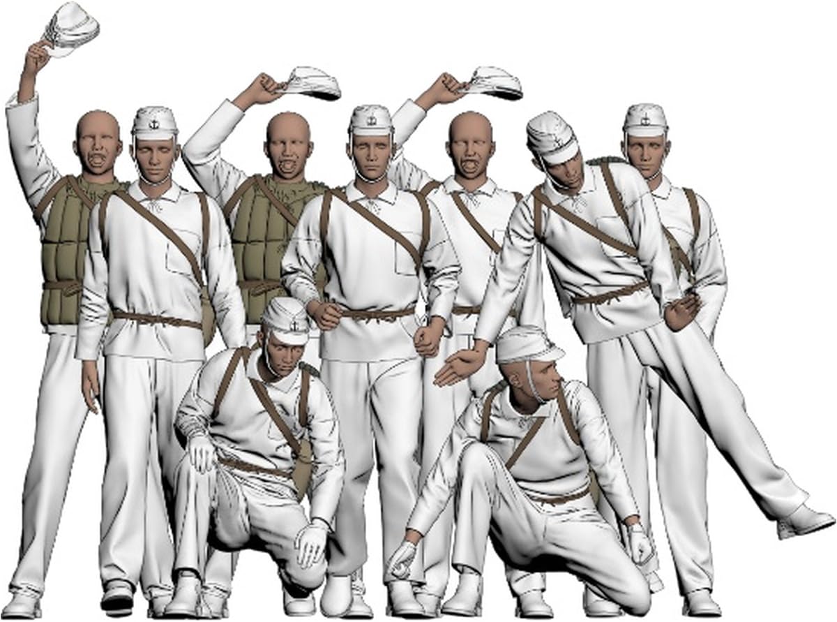 

Triumph Model Japanese Mechanic Figure 1 3D Printed Kit TRFF72003A 1/72 (20 Figures)