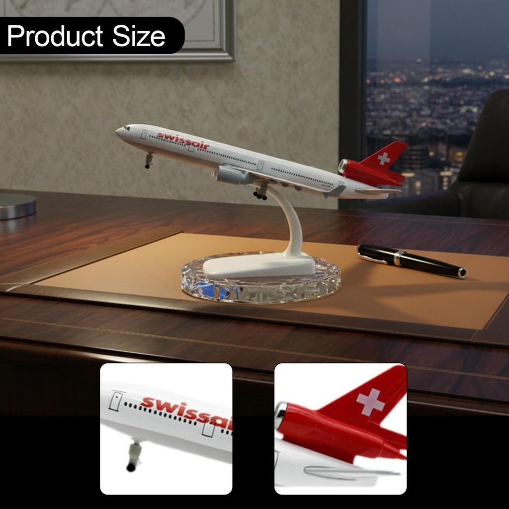 20cm Alloy Aircraft Model Simulated Ornament for Birthday Gifts Shelf Office