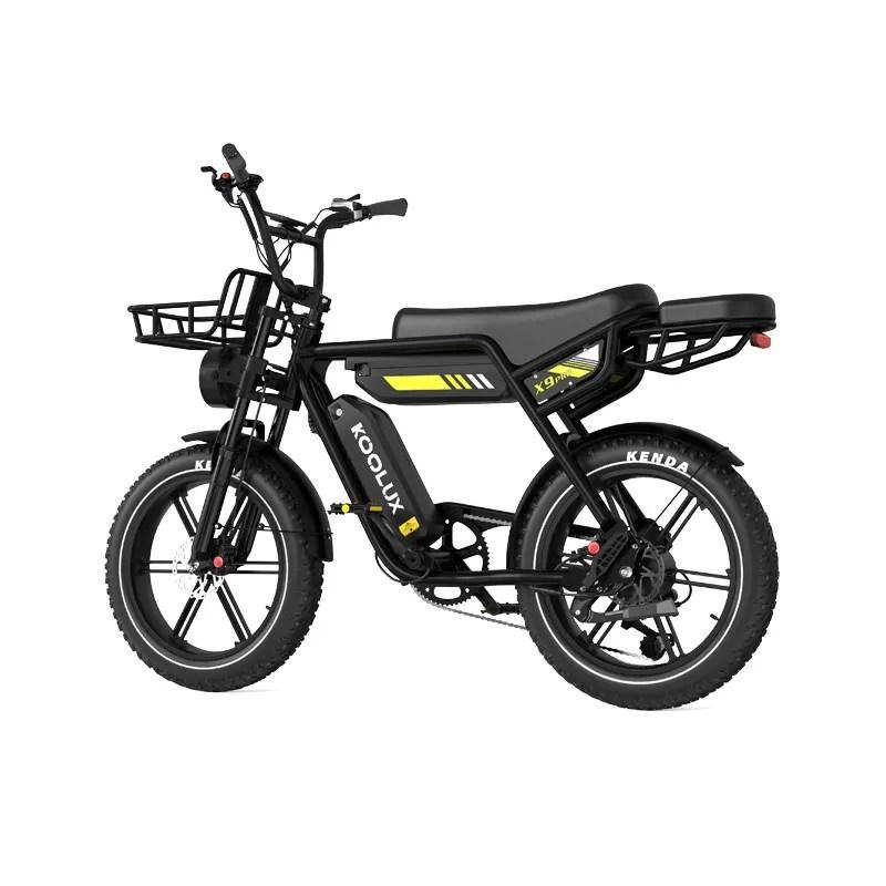 KOOLUX X9 Pro All-Terrain Electric Bike 48V15.6AH Dual Battery 750W Motor 20 Inch Fat Tires 180KM Max RangeElectric Bicycle