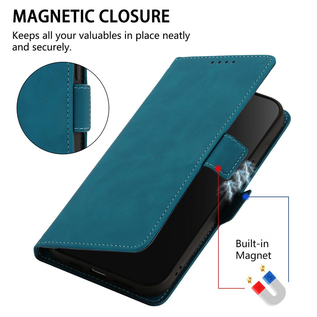 Leather Wallet Flip Case For Tecno Spark 40 40C 30 20 20C 10 10C 9 9T 7 7T 7P 5 6 8C 6 go Pro + Air Magic Magnetic Closure Cover