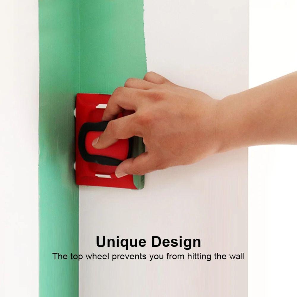 Home Interior Red Paint Edger Plastic Wall Paint Pad Applicator Paint Edger Trimmer Corner