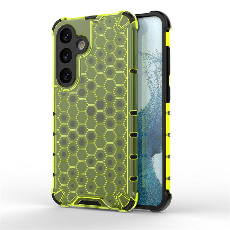 Honeycomb Shockproof For Samsung Galaxy S24 Case Armor Capa Samsung S24 Plus Ultra Cover Translucent TPU PC Protector S24 Case