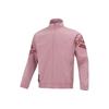 Logo Sports Training Retro Stand Collar Breathable Jacket Men’s Pink