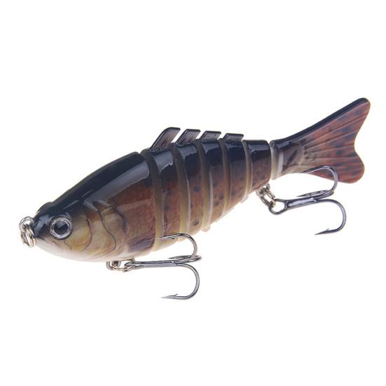 3/4/5Pcs Fishing Lures 3D Swimming Baits with Treble Hooks Realistic Looking Bright Color Freshwater Saltwater Artificial Baits Hard Lures