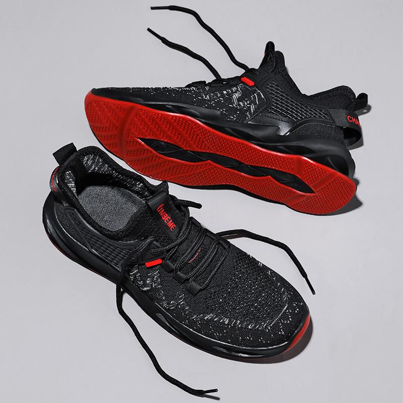 Autumn Men's New Casual Sports Shoes Men's Flying Shock Reduction Ultra -light Running Shoes