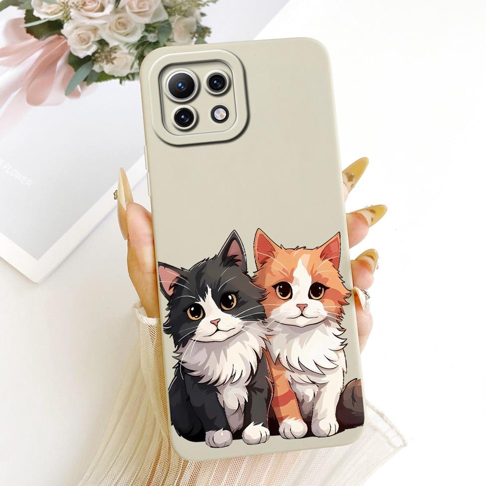 For Xiaomi Mi 11 Lite Casing For Xiaomi Mi 11 Lite 5G Cover Fashion Cartoon Cute Funny Painted Silicone Phone Case