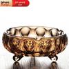 Huihuang European Carved Glass Ashtray
