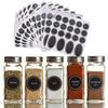 320+ Printed  Jar and Pantry Label Set Chalkboard Round Stickers  Labels