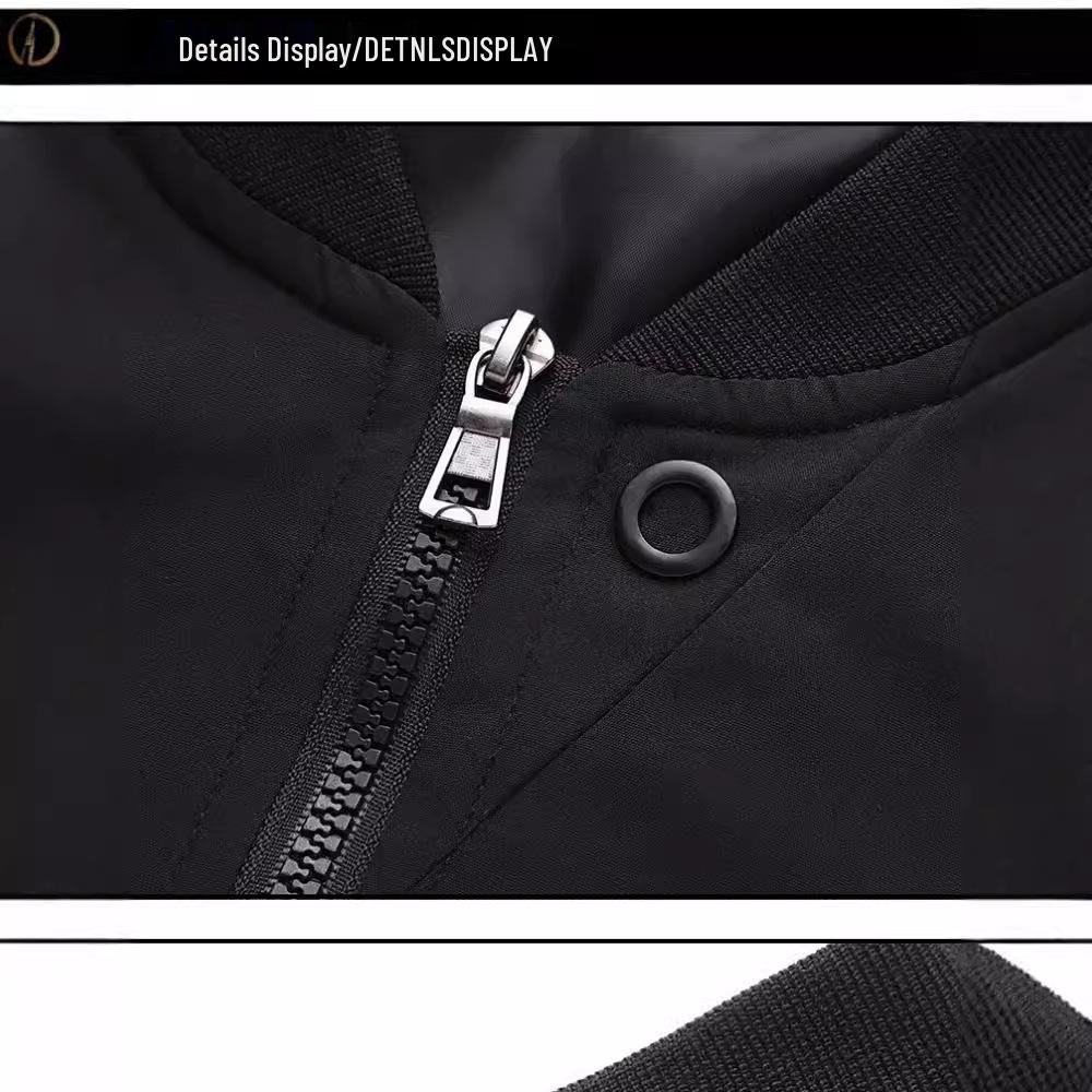 Pánská bunda v korejském stylu s baseballovým límcem - Všestranná podzimní/jarní móda