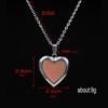 Temperature Sensitive Color Changing Pendant Necklace Adjustable Length Neckchain Love Heart Clavicle Chain Jewelry