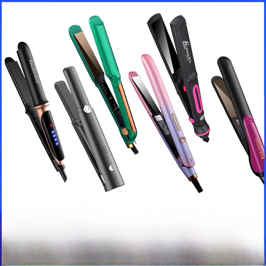 Dual-Purpose Ceramic Hair Straightener & Curling Iron: Safe for Hair, Ideal for Straightening and Styling Bangs