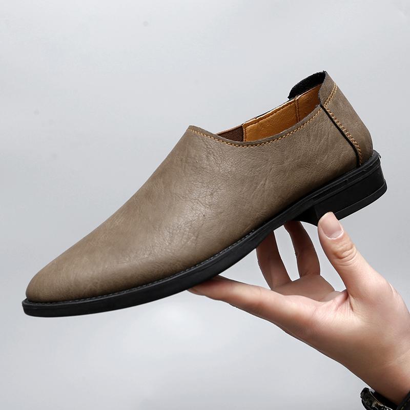 

Spring Autumn New Large Men Shoes Soft Bottom Soft Surface Breathable Lightweight Comfortable Classic Driving Fashi Shoes 46 хакі