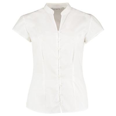 Womens/Ladies Continental Capped Sleeved Blouse