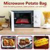 1-10pcs Microwave Potato Bag Reusable Roasted Potato Corn Pouch Microwave Baking Cotton Bag Portable Home Kitchen Cooker Gadgets
