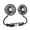 Car Seat Cooling Fan 360 Degree Adjustable Double Head Fan Car Low Noise Fan Car Seat Car Universal Fan for RV Truck