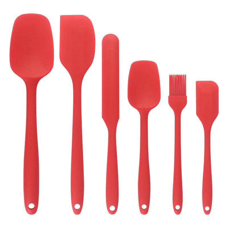 6-piece kitchen baking tool set silicone spatula cake cream silicone spatula oil brush spatula