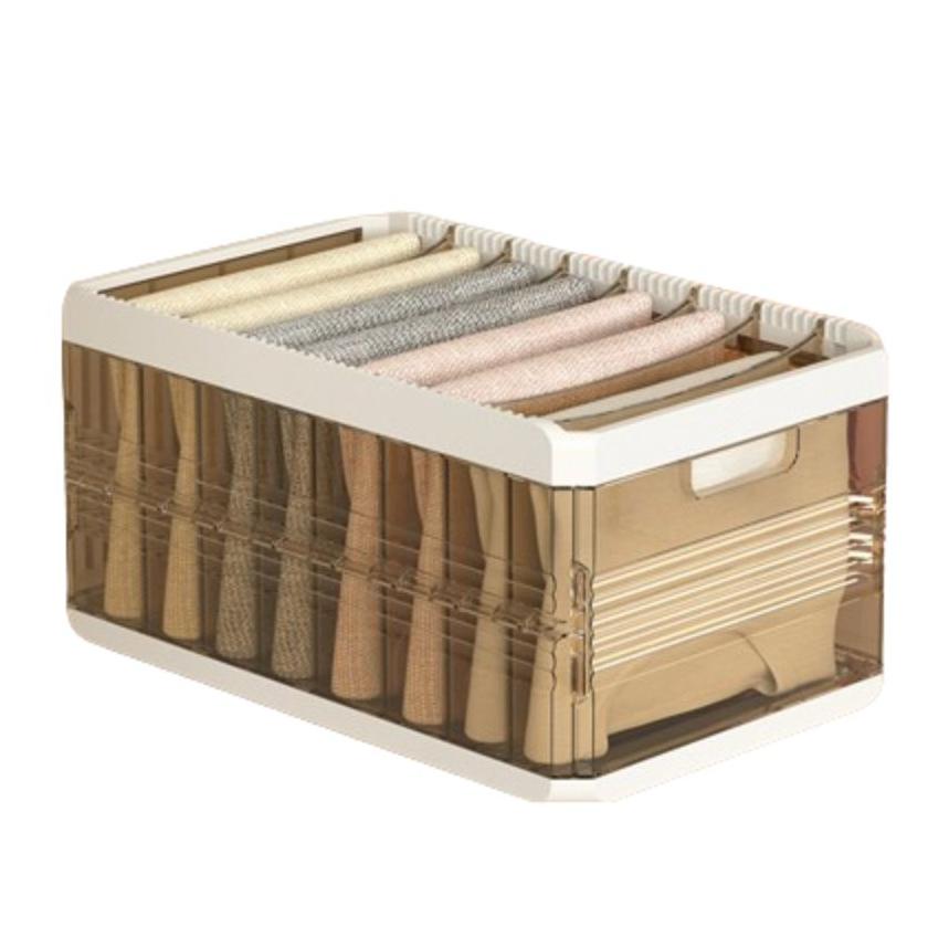 With Lids Closet Storage Bins Stackable Pants Storage Container Thicken Drawer Shelf  Bathroom