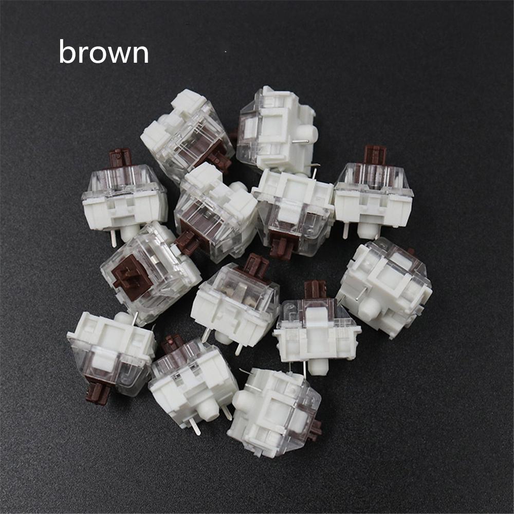 100PCS Mechanical Keyboard Black Blue Brown Red Key Switch For CIY Sockets SMD 3pin Thin Pins Compatible With MX Switch