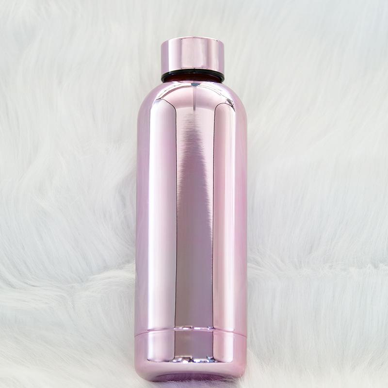 

Вакуумная чашка-термос Радужный градиент цвета Гальваническое покрытие Чашка-термос с узким горлышком Чашка для воды для занятий спортом на открытом воздухе 500ml