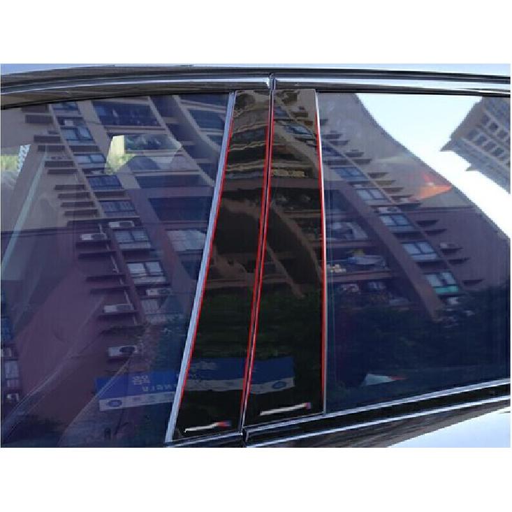 For BMW X3 G01 2018-2024 Gloss Black Window Center BC Pillar Molding Cover Trim