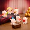 Adorable Resin Pig Figurine For Diy Desktop Decorations Perfect For New Year Celebrations
