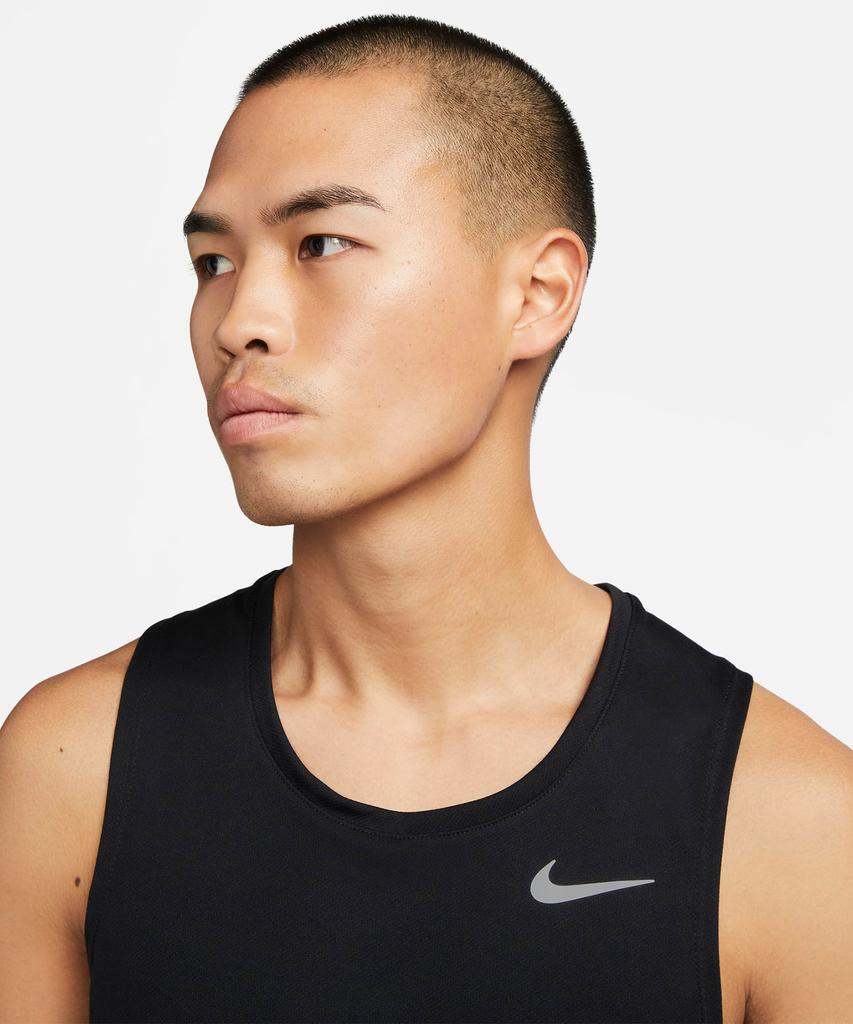 NIKE Dri-Fit Miler Running Tank M - Black:Reflective Silver / Dv9322-010