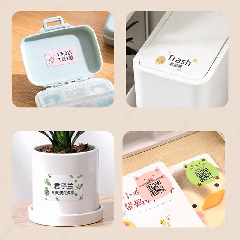 NIIMBOT B1/B2/B2Pro/B21/B21Pro/B31/B4/B203/B3S Cartoon Label Name Stickers Cute Colorful Thermal Classified Sticky Note Storage Printing Paper