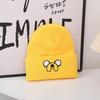 Korean Cute Cartoon Embroidered Knit Hat - Versatile, Funny Cold-Weather Accessory