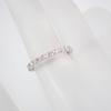[Used] Pt900 Diamond Half Eternity Ring / Size 8 / j54-8