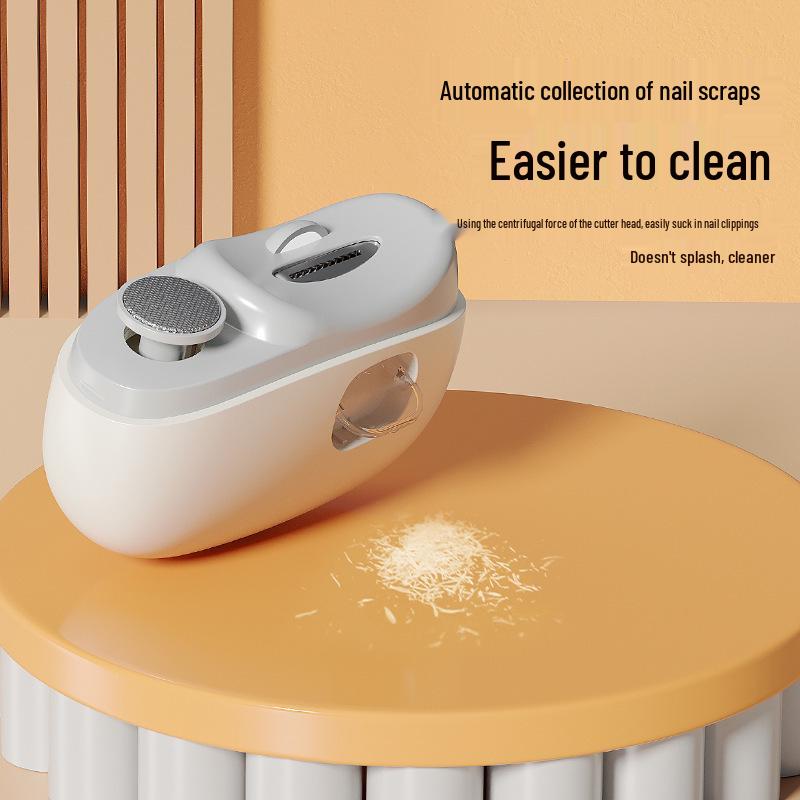 Electric Nail Clipper & Grinder: Two-in-One for Adults, Infants, Children & Elderly - Anti-Pinch Design for Safe Manicures