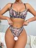 Sexy Leopard Lingerie Brief Set Lace See Through Anal Underwear Women Honeymoon Exotic Sets Push Up Bra Onlyfans Erotic Outfit