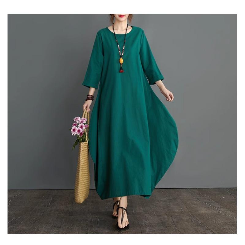 

Летнее длинное платье больших размеров XXXXXL зелёный