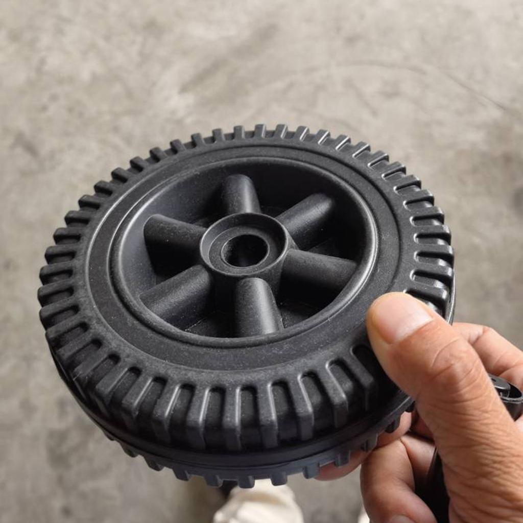 2Pcs BBQ Grill Wheel with Cover Dustproof Easy to Install Replacement 6 inch Universal Wheel for Garden Most Grills Accessories
