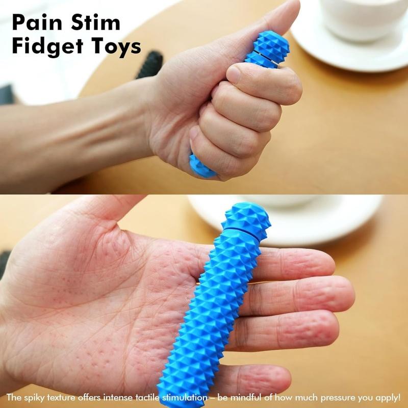 Pain Stim Fidget for Stress Relief 3D Printed Rotating Spiky Grippie Fidget Sensory Toys for Stress Desk Office