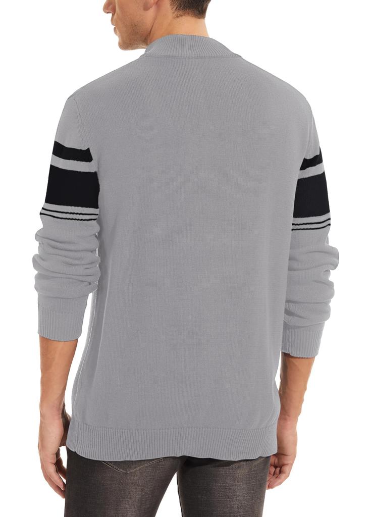 Golf Knit Cold Thick Large Stand Half Light L [TACVASEN] Herrenbekleidung, Herbst/Winter Pullover, Schutz, Unterwäsche, Größe, Stilvoll, Kragen, Reißverschluss, Weich,