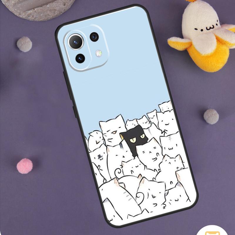 Cute Cartoon Cat Case For Xiaomi 15 14 Ultra 13T 14T 15T 17 Pro Max POCO F7 F5 F6 X5 X6 X7 Pro F8 Ultra Cover