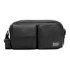 Bolsa Transversal com Múltiplos Bolsos 2.5L Alça Ajustável Zíper Masculina Preto Cinza Grafite Prata LU9CMCS-072298
