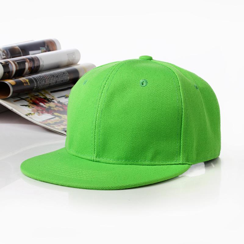 Single Color Flat Brim Cap Korean Hiphop Light Board Baseball Cap Trendy Breathable Adjustable Size Sunscreen Hat Outdoor Use Travel Hat